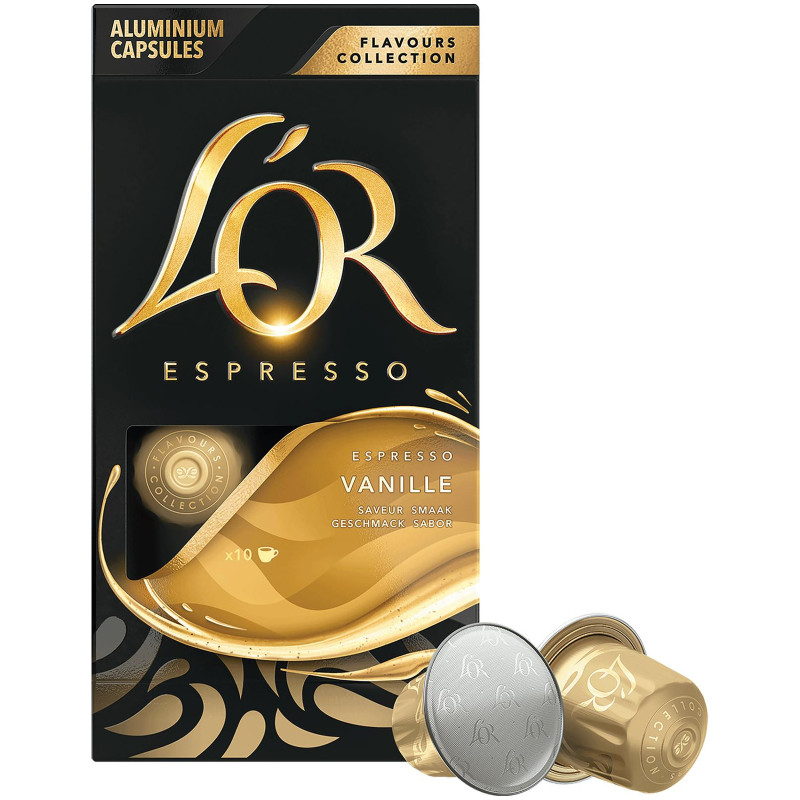 Изображение товара Кофе в капсулах Lor Espresso Ваниль 10x5.2г натуральный жареный молотый с ароматом ванили