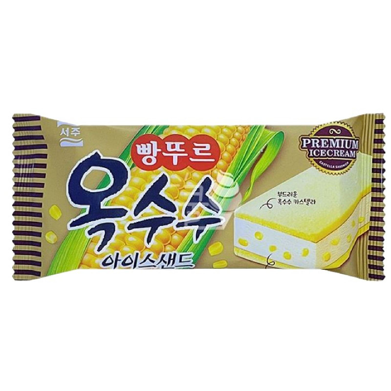 Изображение товара Мороженое Seoju Сэндвич Сладкая Кукуруза, 80г