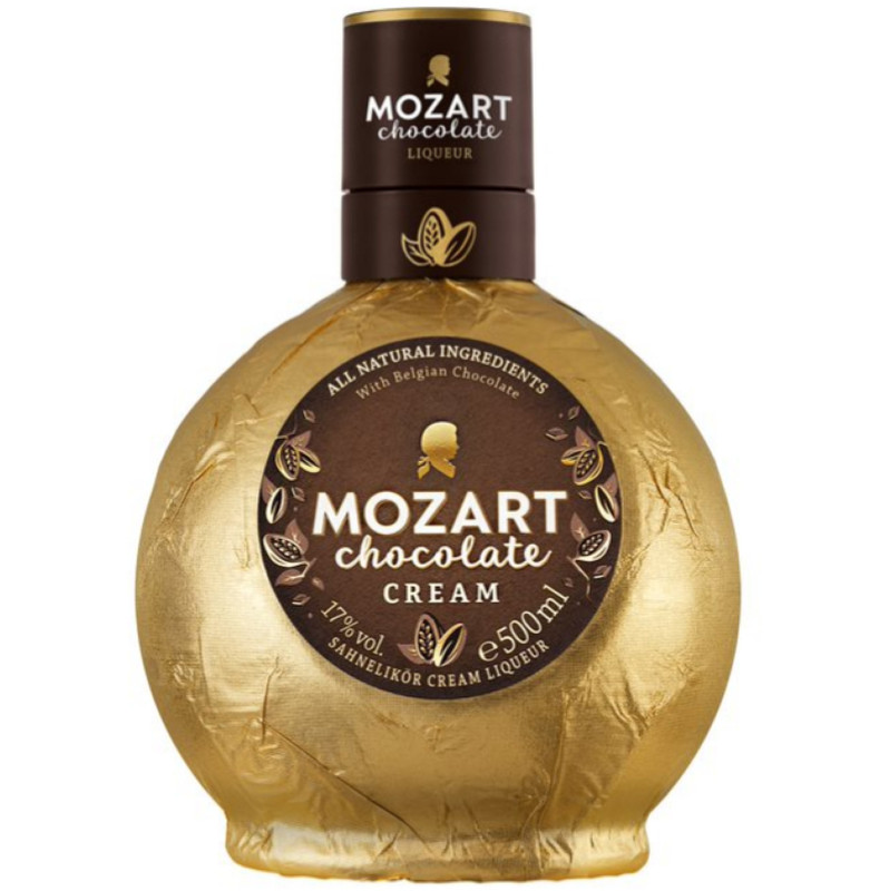 Изображение товара Ликёр Mozart Шоколадный Крим 17% 500мл — вкусный шоколадный ликёр с сливками