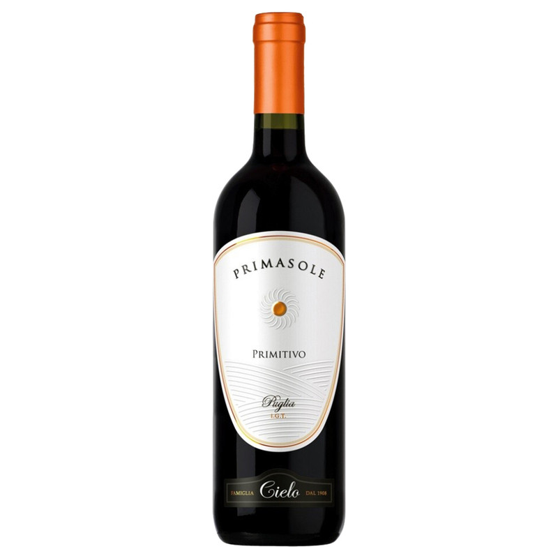 Изображение товара Вино Primasole Primitivo красное полусухое 13% 750мл Италия