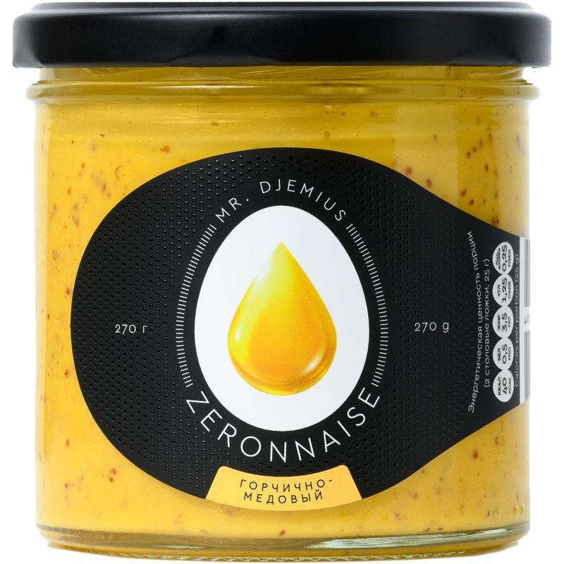 Изображение товара Соус Mr. Djemius Горчично-медовый 270мл натуральный низкокалорийный