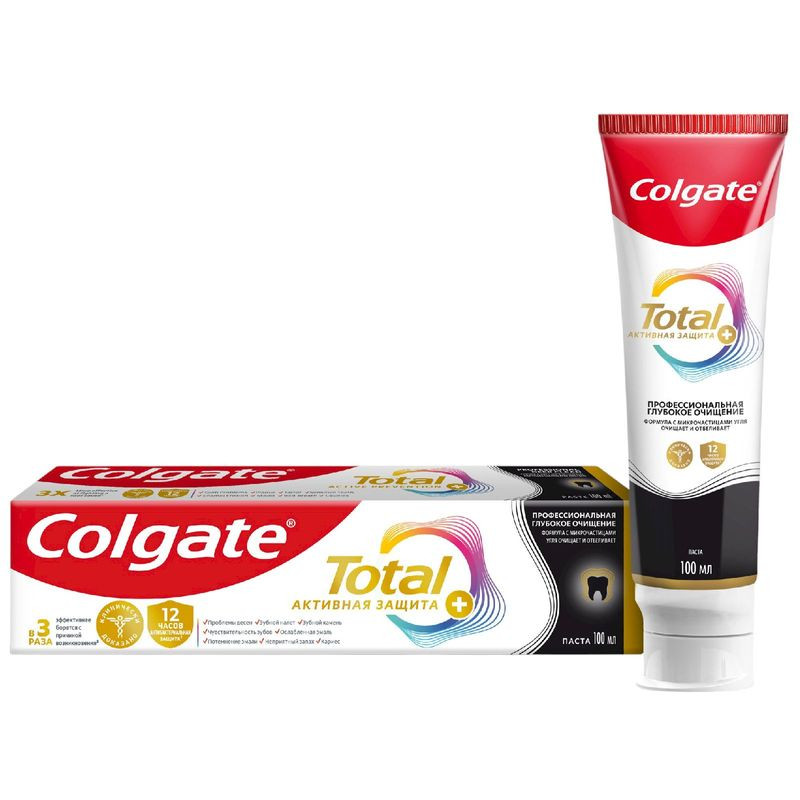 Изображение товара Зубная паста Colgate Total 12 Профессиональное глубокое очищение 100мл