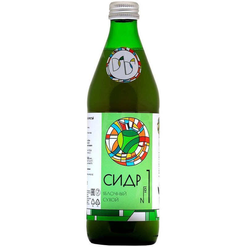 Изображение товара Яблочный сухой сидр Дальняя Дача №1 500мл натуральный напиток Россия