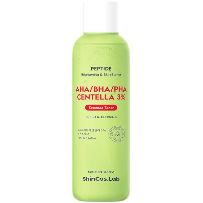 Изображение товара Тоник для лица ShinCos.Lab Aha/Bha/Pha Centella 3%, 200 мл для очищения и обновления кожи