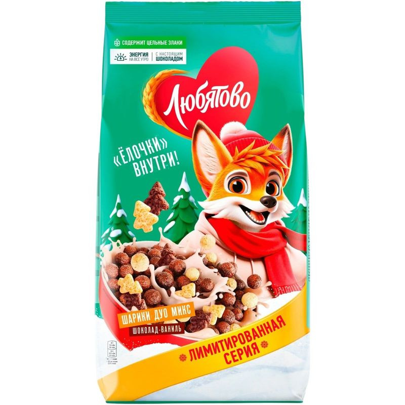 Изображение товара Шарики Любятово Дуо Микс шоколадные 500г - вкусное шоколадное лакомство для всей семьи