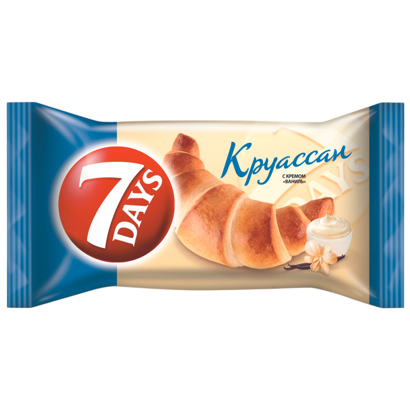 Изображение товара Круассан 7 Days с кремом ваниль, 65г