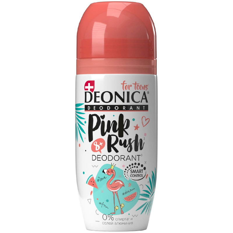 Изображение товара Дезодорант-антиперспирант Deonica for Teens Pink rush, 50мл