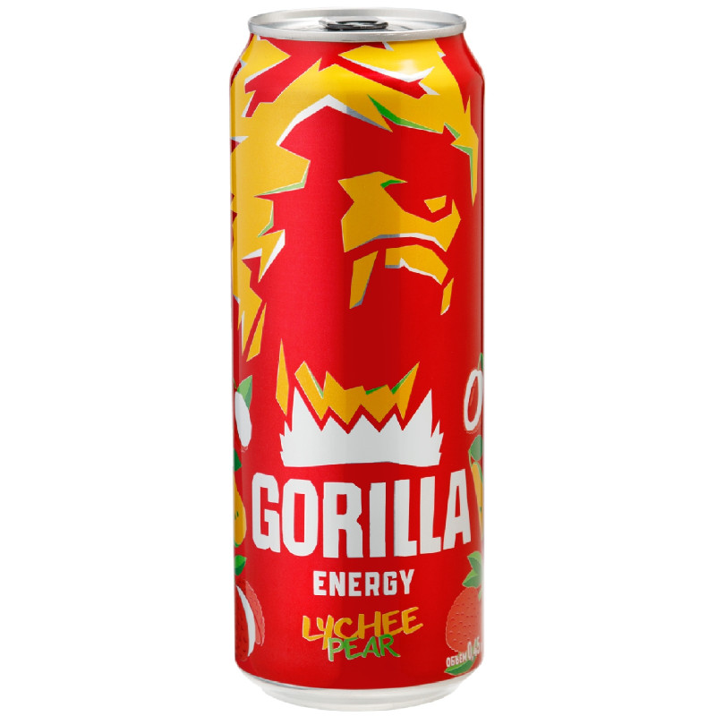 Изображение товара Энергетический напиток Gorilla личи-груша, 450мл