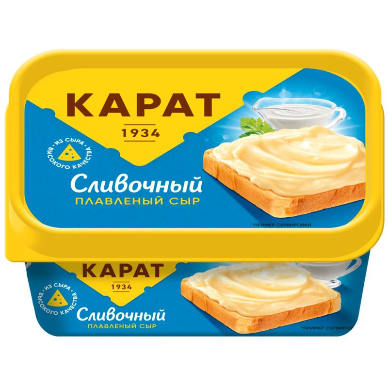 Изображение товара Сыр плавленый Карат+ Сливочный 45% 400г - нежный вкус