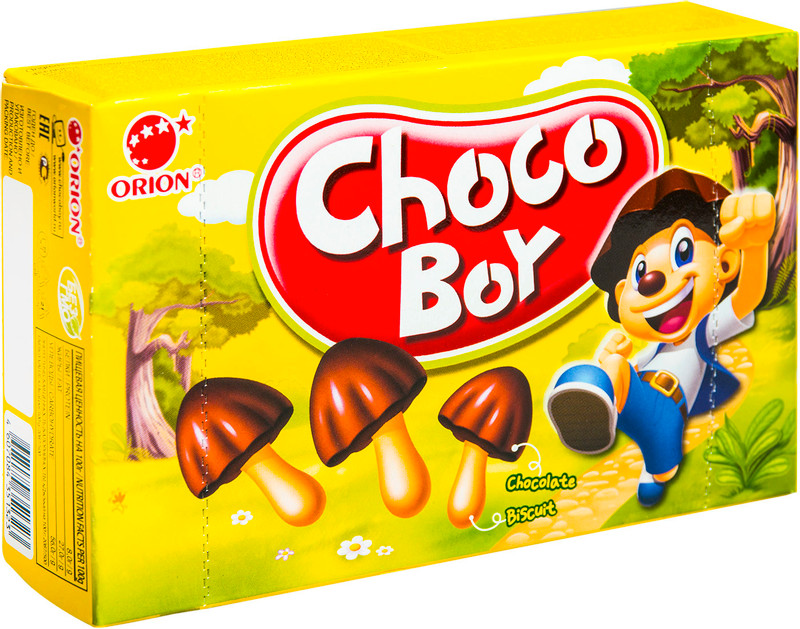 Изображение товара Печенье Orion Choco Boy с обогащающей добавкой, 45г