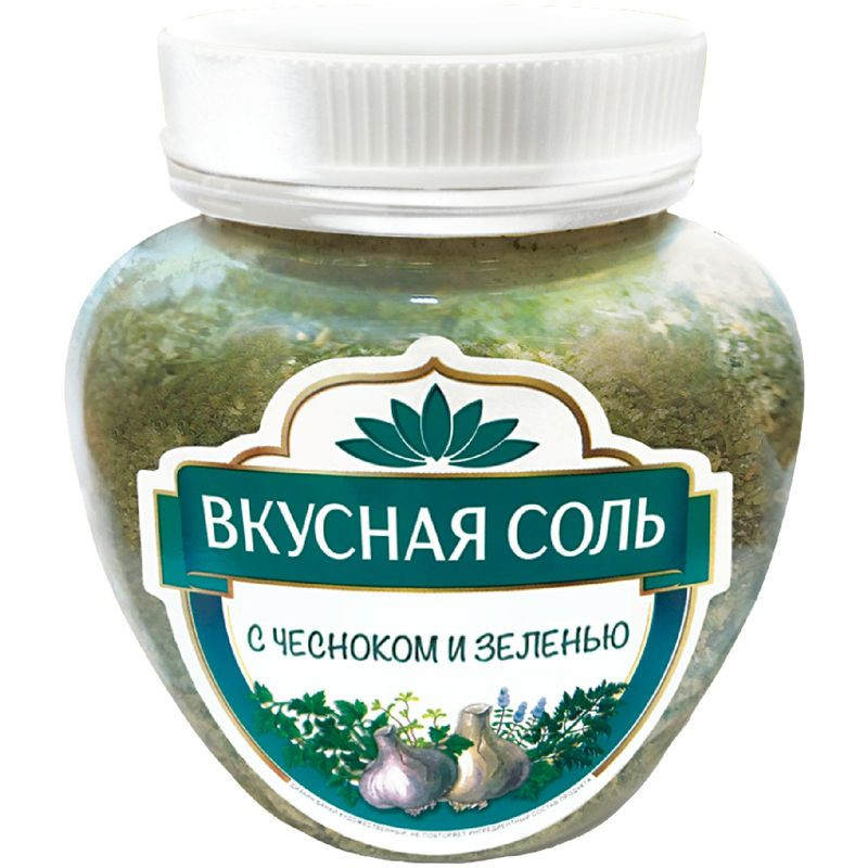 Изображение товара Вкусная Соль с чесноком зеленью пряностями овощами 400г