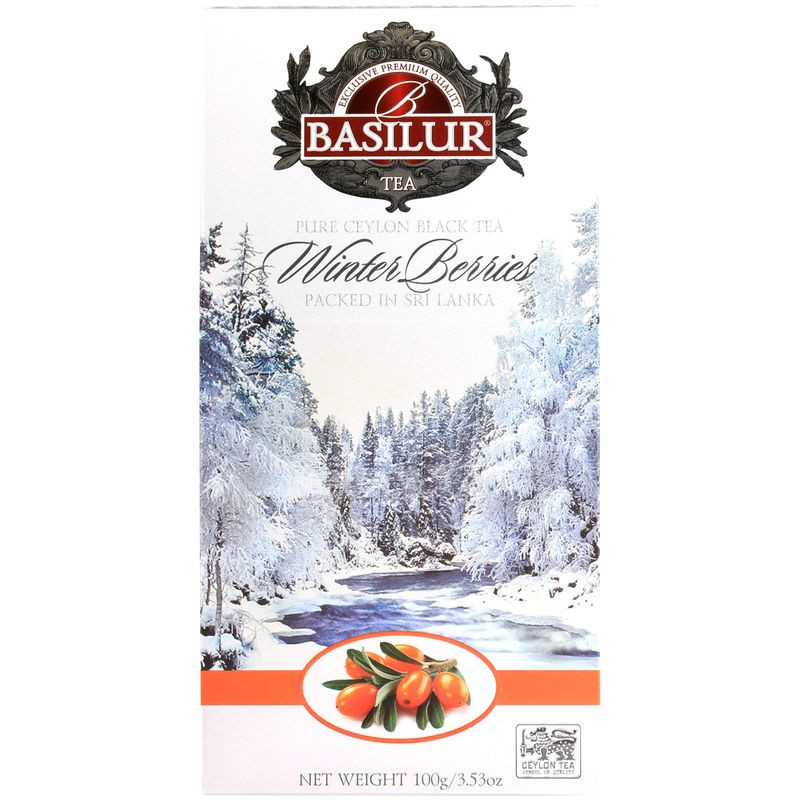 Изображение товара Чай Basilur Зимние ягоды, черный, 100 г - натуральный ароматизированный напиток