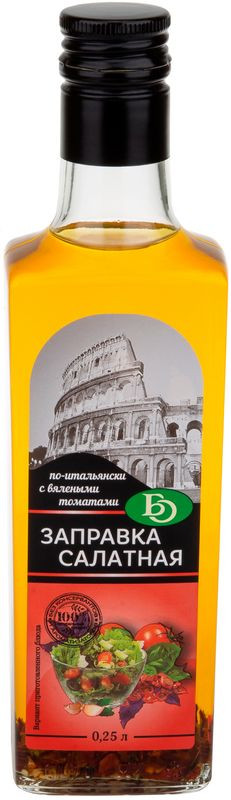 Изображение товара Заправка салатная БО по-итальянски с вялеными томатами 250 мл