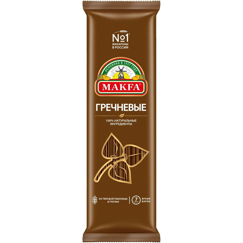 Изображение товара Вермишель Makfa гречневая длинная, 500 г - полезное и вкусное блюдо