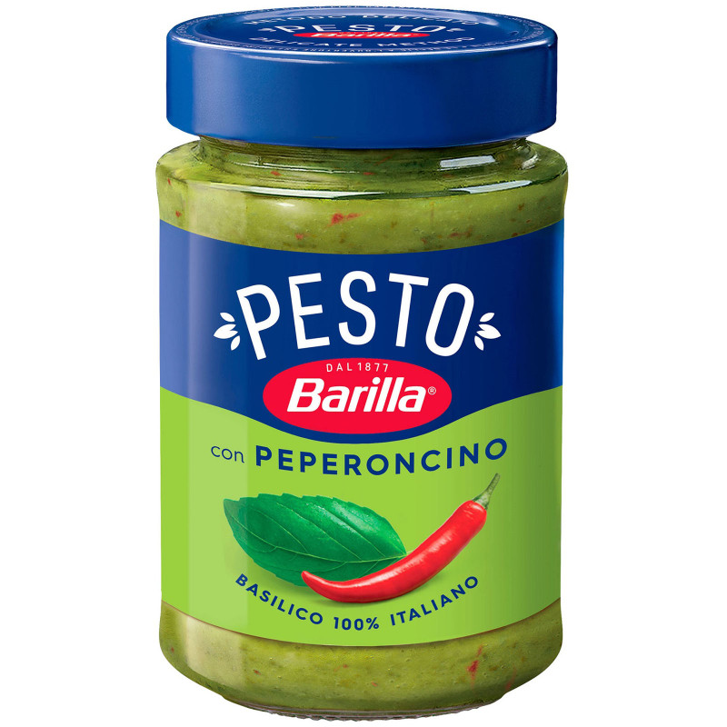 Изображение товара Соус Barilla Pesto Basilico e Peperoncino с базиликом и перцем чили, 195мл