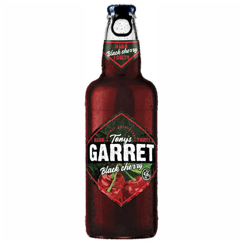 Изображение товара Пивной напиток Tony's Garret Hard Black Cherry 4.6% 400мл пастеризованный