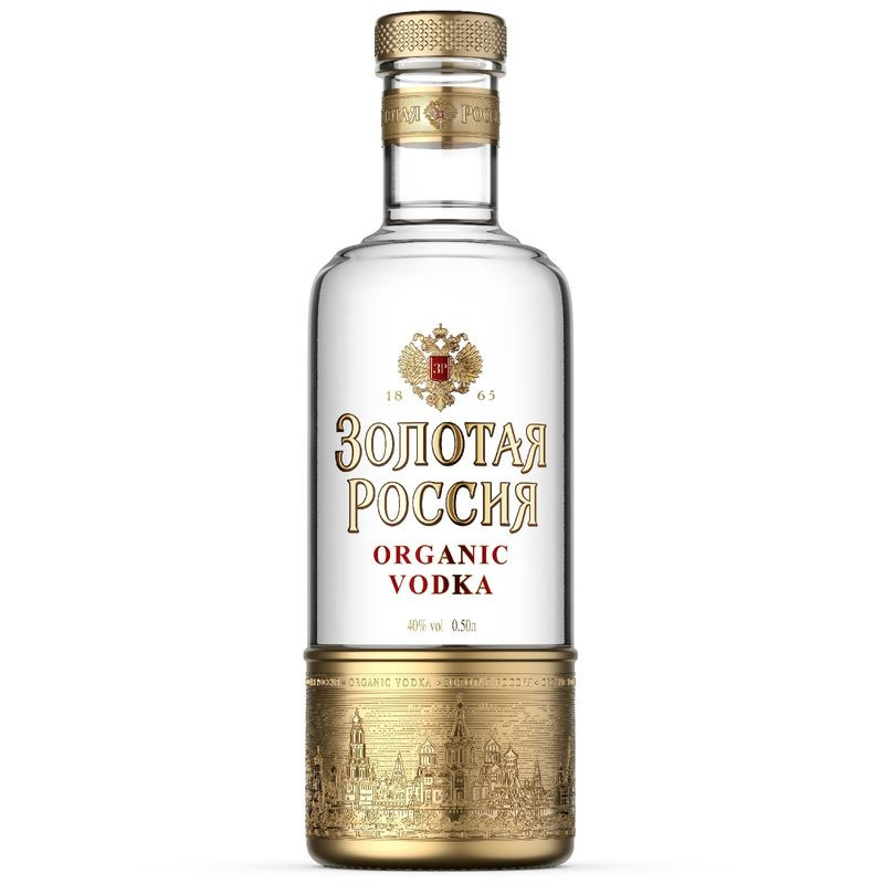 Изображение товара Водка Золотая Россия 40% 500мл классический вкус российское качество
