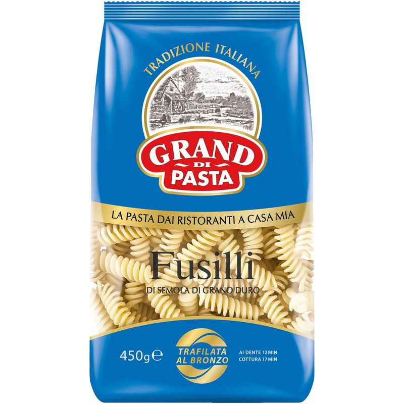 Изображение товара Макароны Grand Di Pasta Fusilli 450г из твердой пшеницы Россия