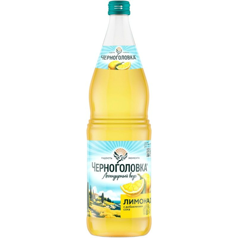 Изображение товара Газированный лимонад Черноголовка 1л освежающий сладкий напиток