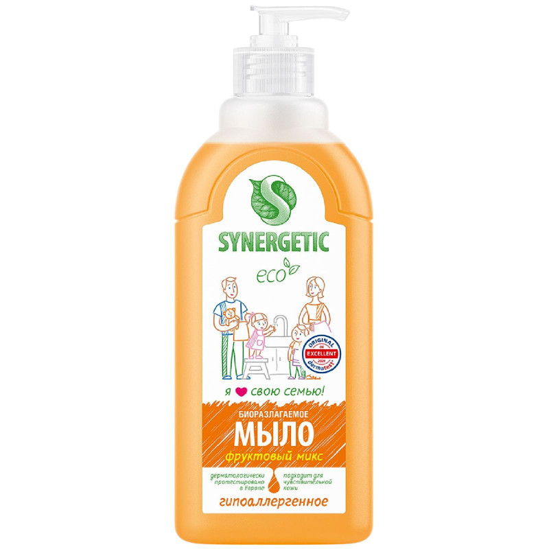 Изображение товара Мыло жидкое Synergetic фруктовый микс, 500мл