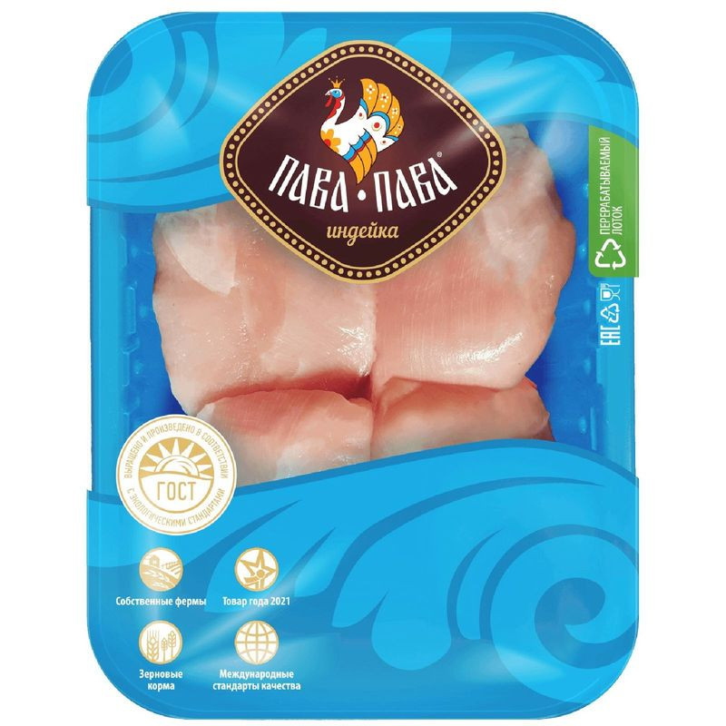 Изображение товара Медальоны из мяса индейки Пава-Пава 480 г - натуральный охлажденный деликатес