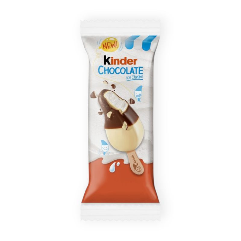 Изображение товара Мороженое Kinder Chocolate stick 6.7% 38 г вкусное сливочное лакомство