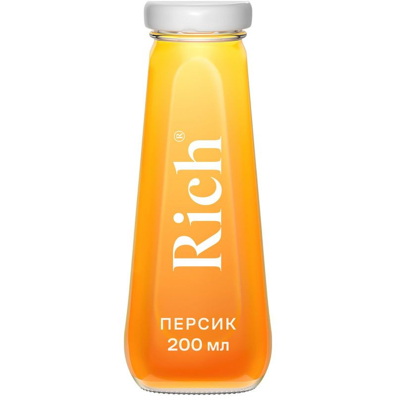 Изображение товара Нектар Rich персиковый 200 мл натуральный фруктовый напиток