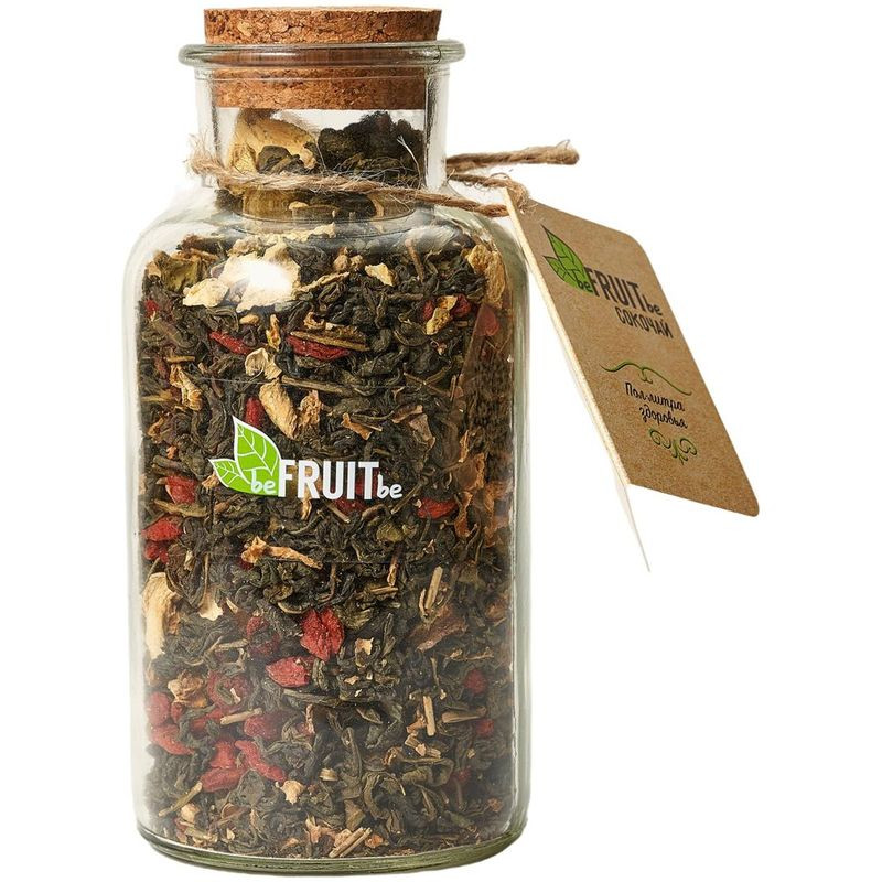 Изображение товара Чай Befruitbe зелёный сокочай с имбирём и годжи 160г натуральный напиток