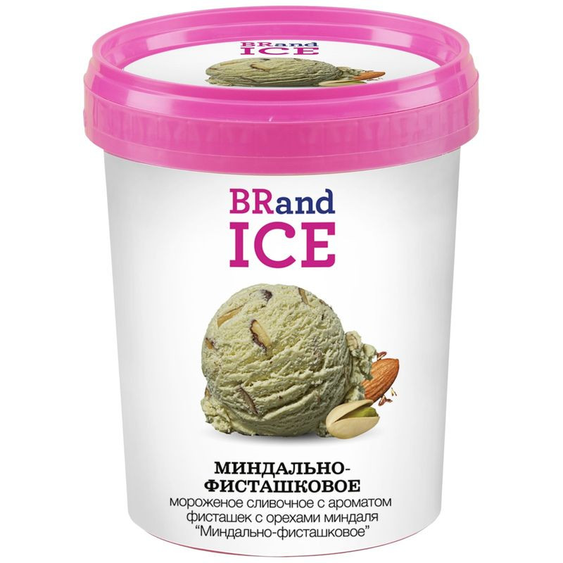 Изображение товара Мороженое Миндально-фисташковое сливочное 500г Brand Ice Россия