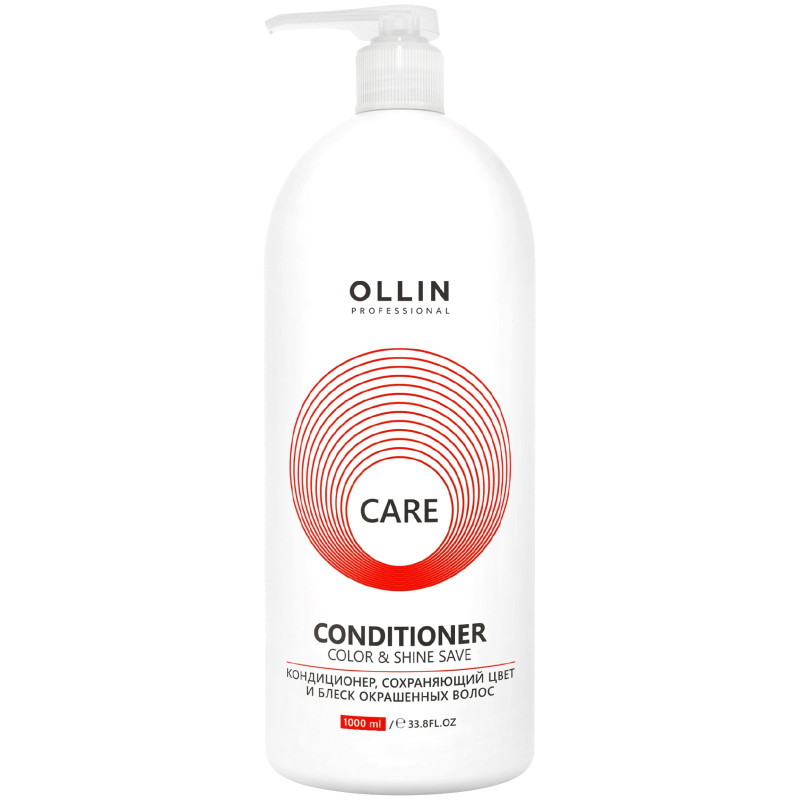 Изображение товара Кондиционер Ollin Professional Care для окрашенных волос 1л сохраняет цвет и блеск
