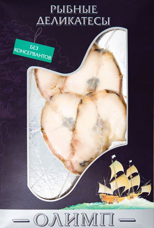 Изображение товара Осётр Олимп ломтики горячего копчения 130г Россия