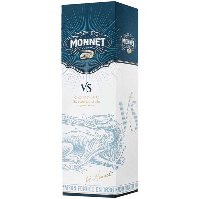 Изображение товара Коньяк Monnet 3-летний 40% в подарочной упаковке, 700мл