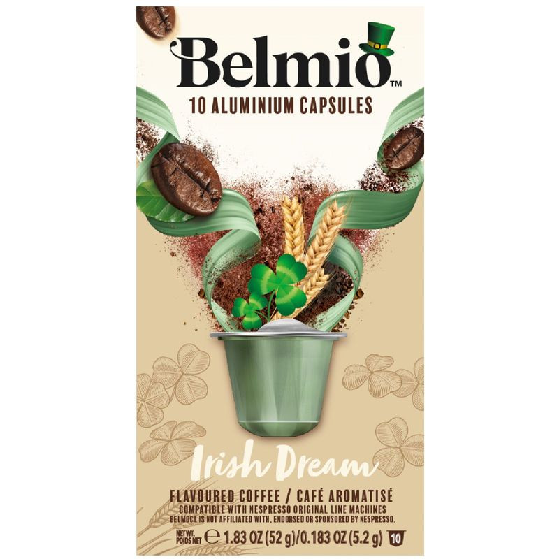 Изображение товара Кофе в капсулах Belmio Irish Dream натуральный жареный молотый 10х5,2г
