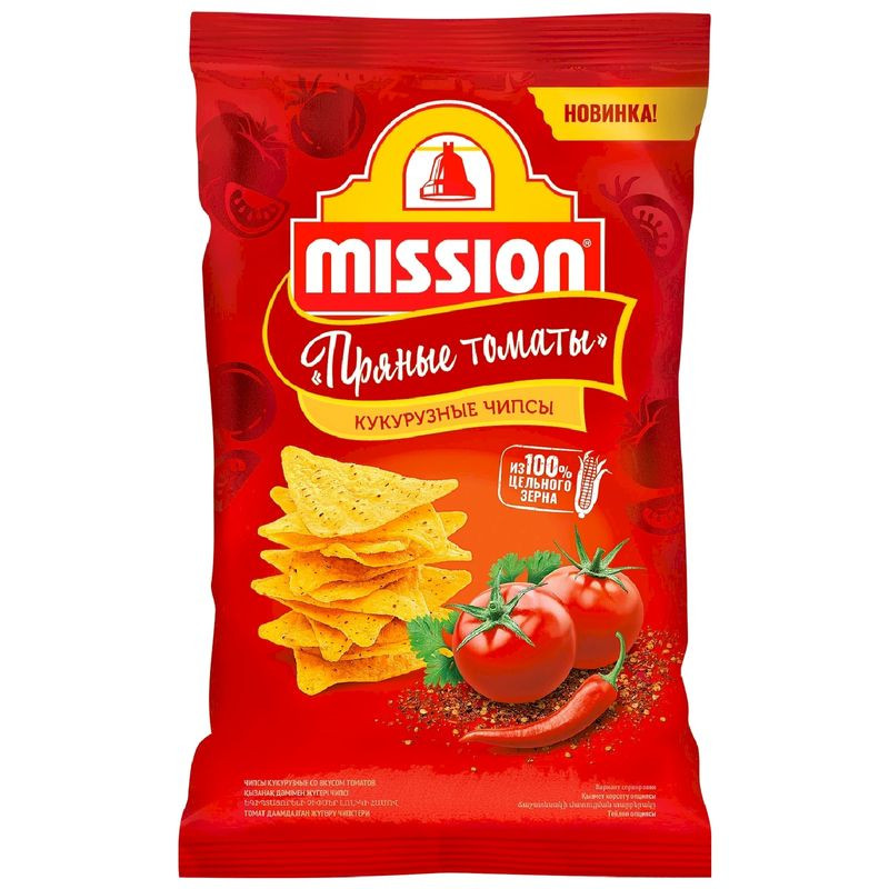 Изображение товара Кукурузные чипсы Mission со вкусом томатов 150 г