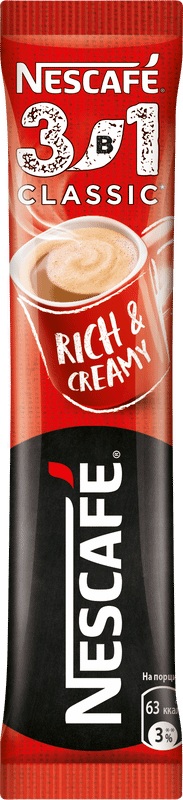 Изображение товара Напиток кофейный Nescafé 3в1 классик растворимый, 14.5г