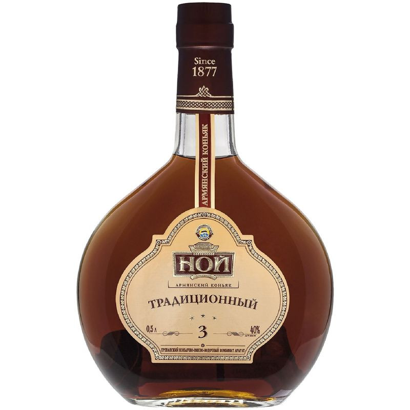 Изображение товара Коньяк Ной Традиционный 3-летний 40% 500мл армянский крафтовый напиток