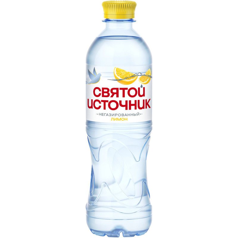 Изображение товара Напиток Святой источник Природная вода + лимон негазированный, 500мл