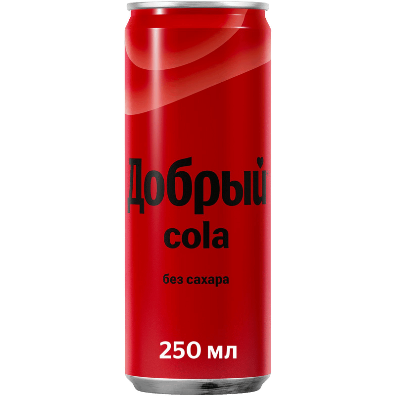 Изображение товара Напиток газированный Добрый Cola без сахара, 250мл