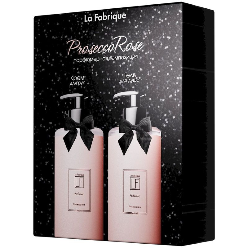 Изображение товара Подарочный набор гель для душа и крем для рук с ароматом розового шампанского La Fabrique