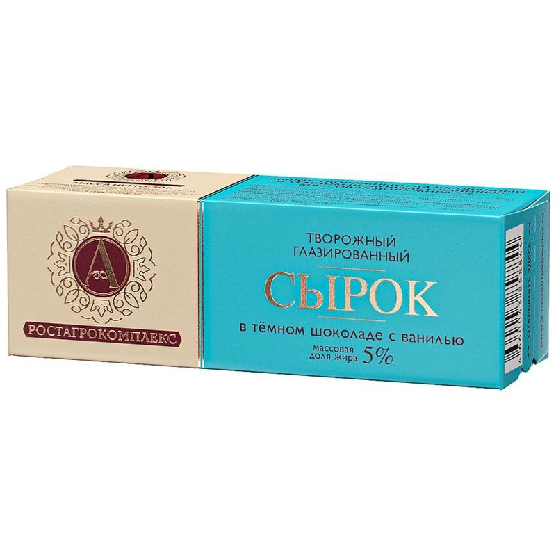 Изображение товара Творожный сырок А.Ростагрокомплекс в шоколаде с ванилью 50г
