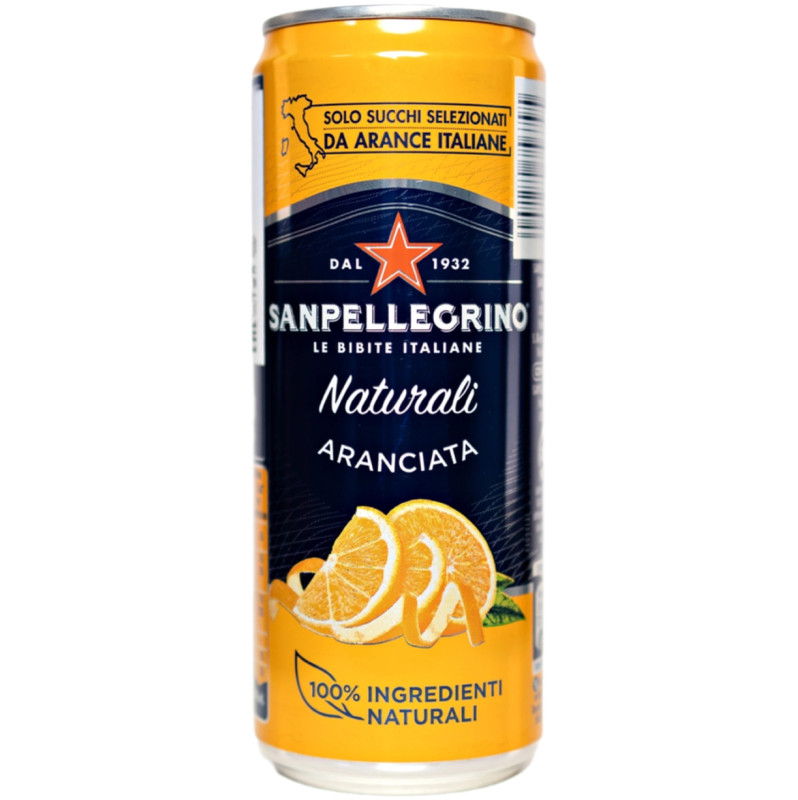 Изображение товара Напиток газированный Sanpellegrino Aranciata с соком, 330мл
