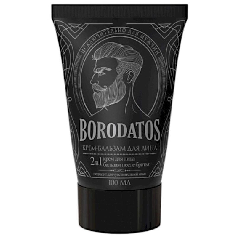Изображение товара Крем-бальзам для лица Borodatos 2в1, 100мл - Увлажнение и питание