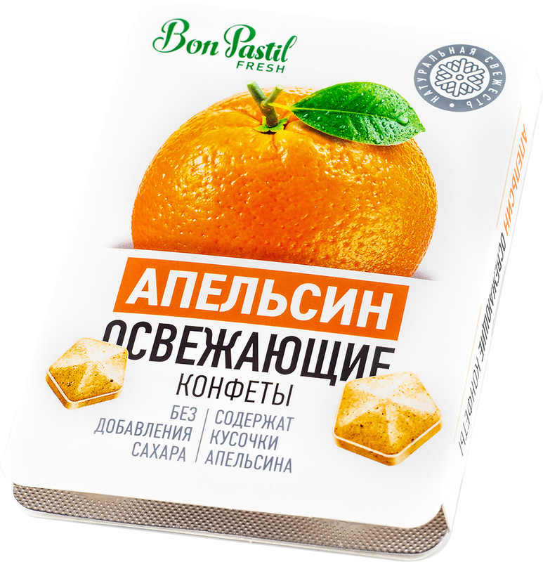 Изображение товара Конфеты Bon Pastil Fresh апельсин, 12г