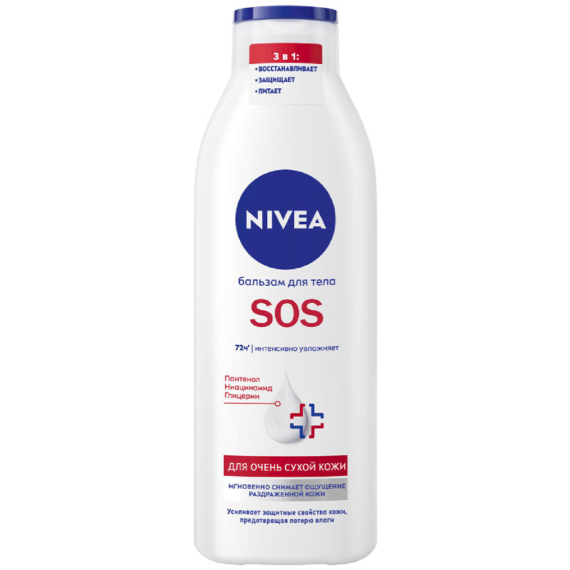 Изображение товара Бальзам для тела Nivea восстановление с пантенолом, 250мл