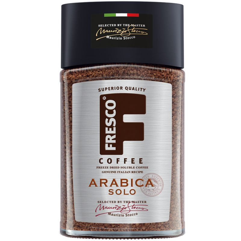 Изображение товара Кофе растворимый Fresco Arabica Solo 190г, Россия, бодрящий напиток