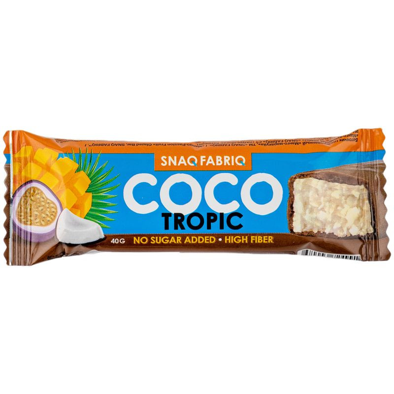 Изображение товара Батончик Snaq Fabriq глазированный манго-маракуйя 40г натуральный перекус