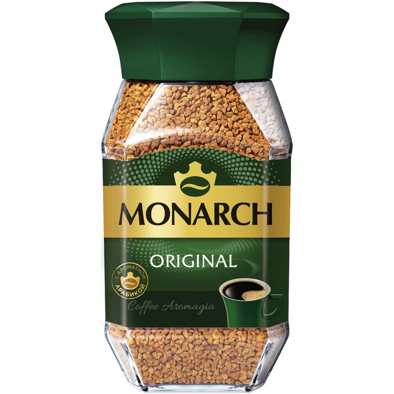 Изображение товара Кофе Monarch Original растворимый сублимированный 190 г Натуральный ароматный напиток