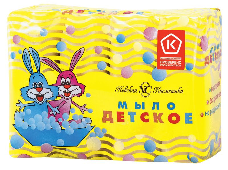Изображение товара Детское туалетное мыло Невская Косметика 4х100г гипоаллергенное для детей