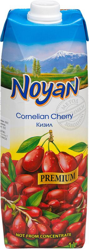 Изображение товара Нектар Noyan Premium кизиловый 1л - натуральный и вкусный