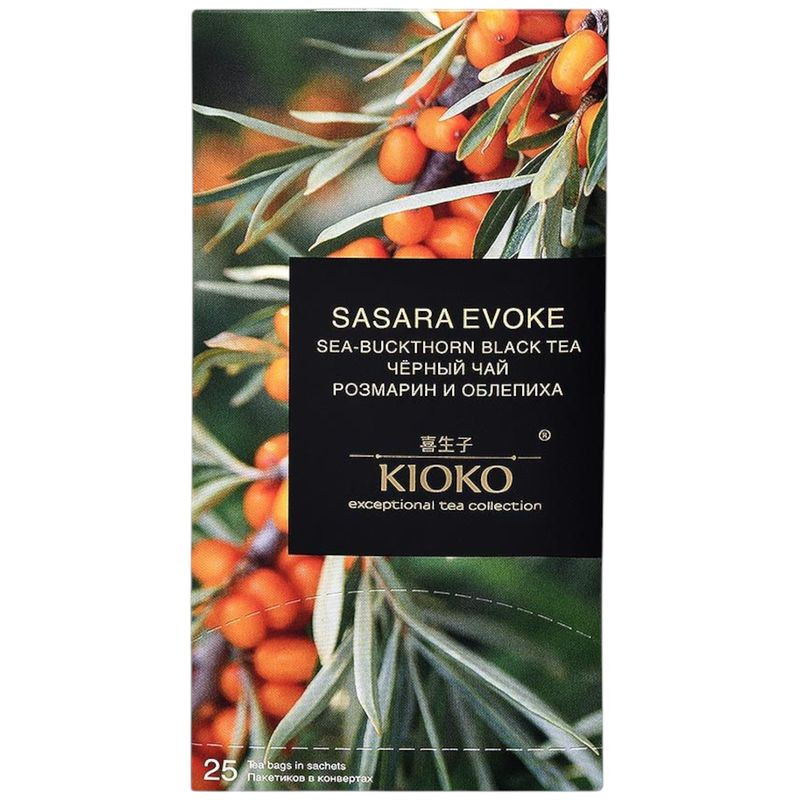 Изображение товара Чай Kioko Sasara Evoke с розмарином и облепихой 25х2 г натуральный напиток